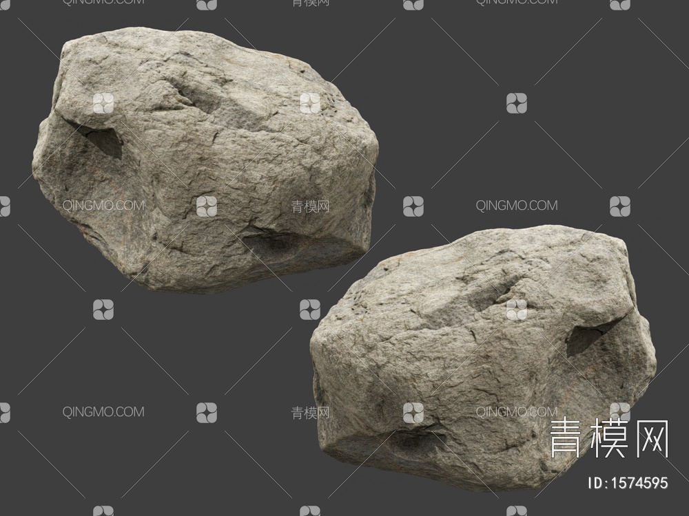石头3D模型下载【ID:1574595】
