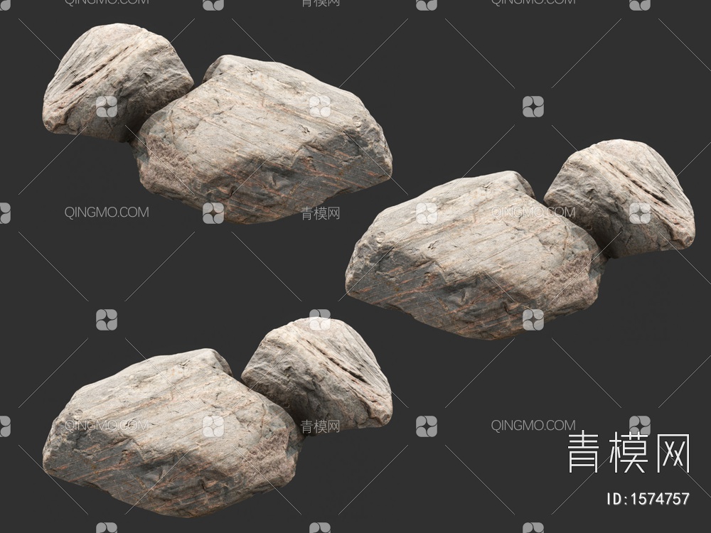 石头3D模型下载【ID:1574757】