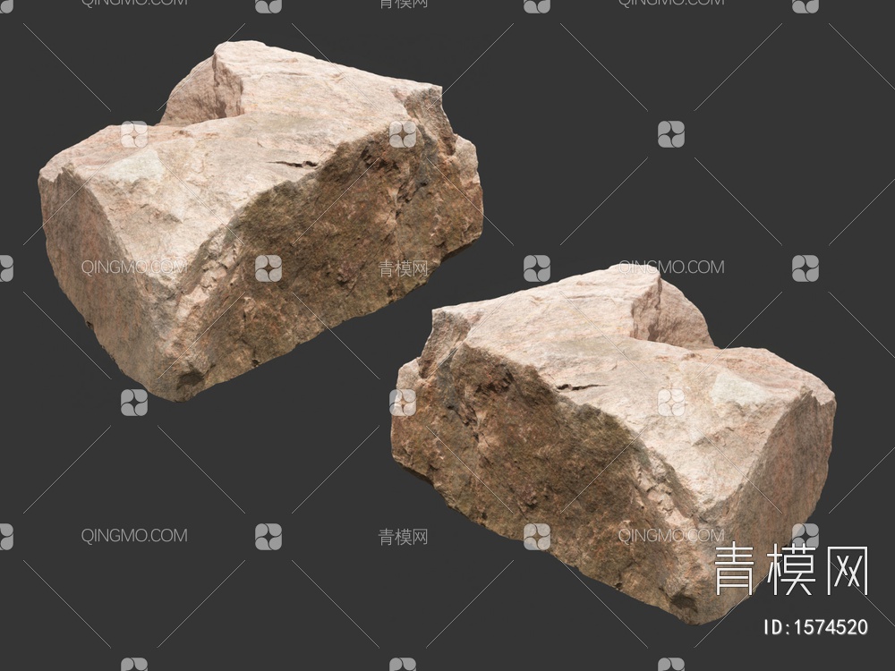 石头3D模型下载【ID:1574520】