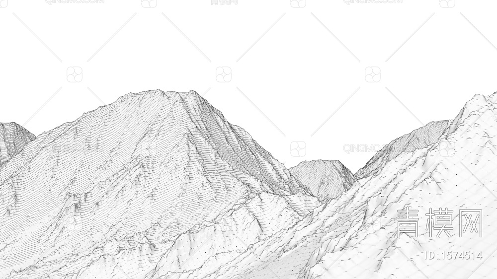 雪山3D模型下载【ID:1574514】