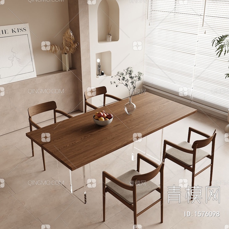 餐桌椅3D模型下载【ID:1576098】