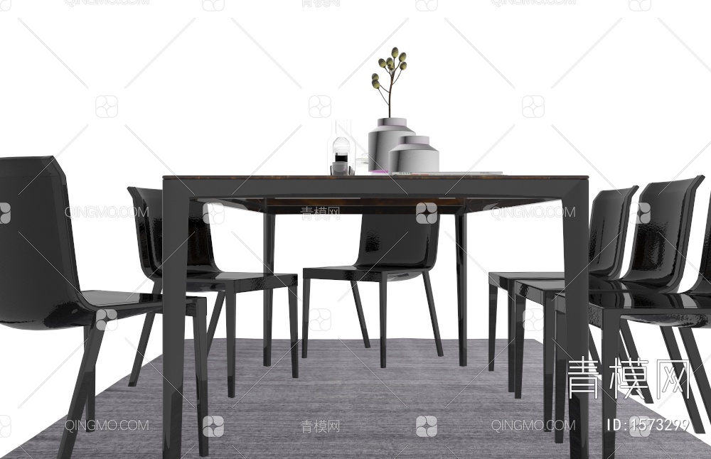 餐桌椅3D模型下载【ID:1573299】