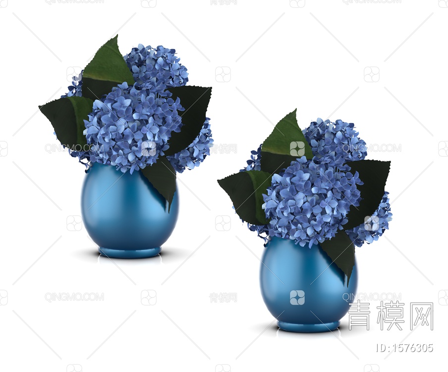装饰摆件 花瓶花盆3D模型下载【ID:1576305】