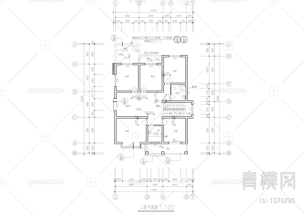 农村别墅住宅建筑图【ID:1576785】