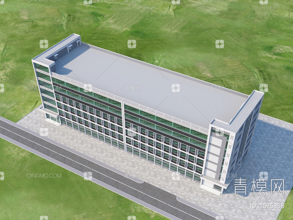 厂房办公楼3D模型下载【ID:1575858】