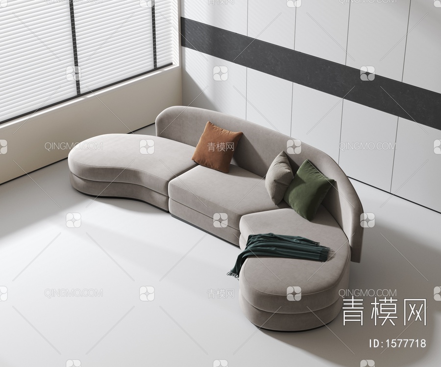 多人沙发3D模型下载【ID:1577718】