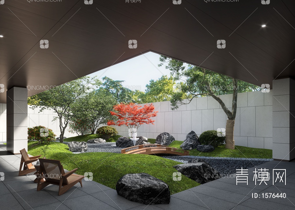 庭院景观3D模型下载【ID:1576440】