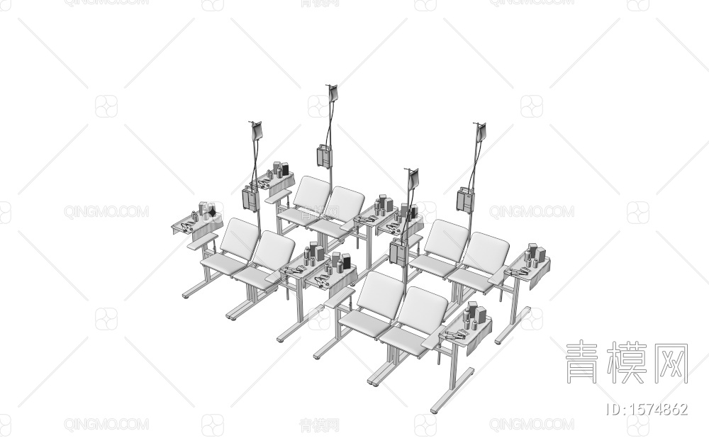 输液椅3D模型下载【ID:1574862】