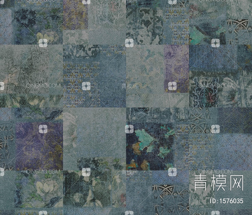 印花拼接地毯贴图下载【ID:1576035】