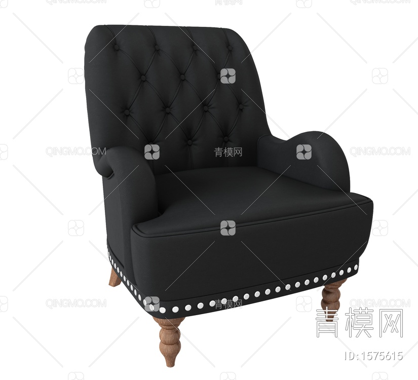 单人沙发3D模型下载【ID:1575615】