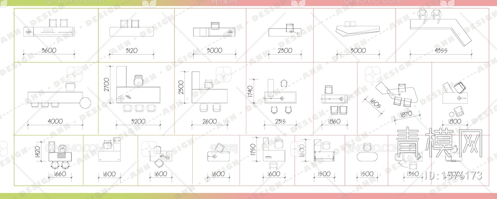 2023工装空间设计模块CAD图库 丨 ANN·DESIGN【ID:1576173】