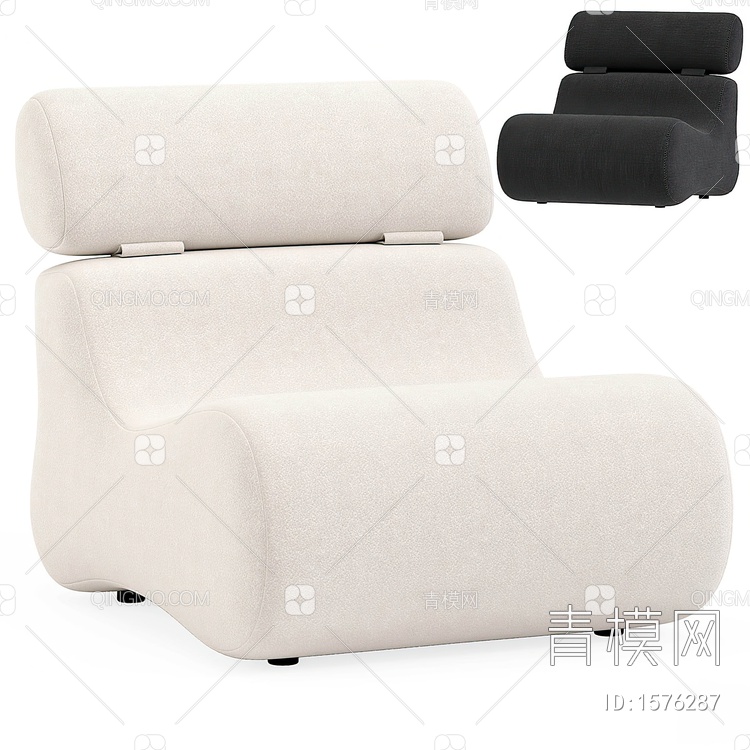 单人沙发3D模型下载【ID:1576287】