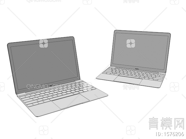 科技数码家电 笔记本电脑3D模型下载【ID:1576206】