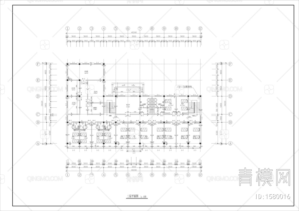 养老院CAD设计建筑图【ID:1580016】