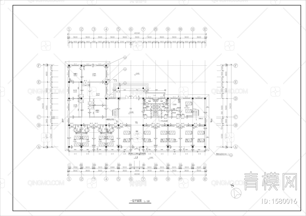 养老院CAD设计建筑图【ID:1580016】