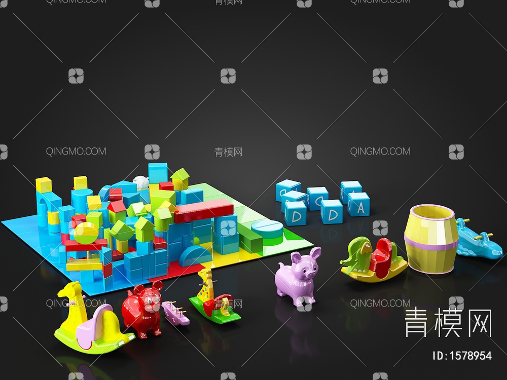 儿童玩具3D模型下载【ID:1578954】
