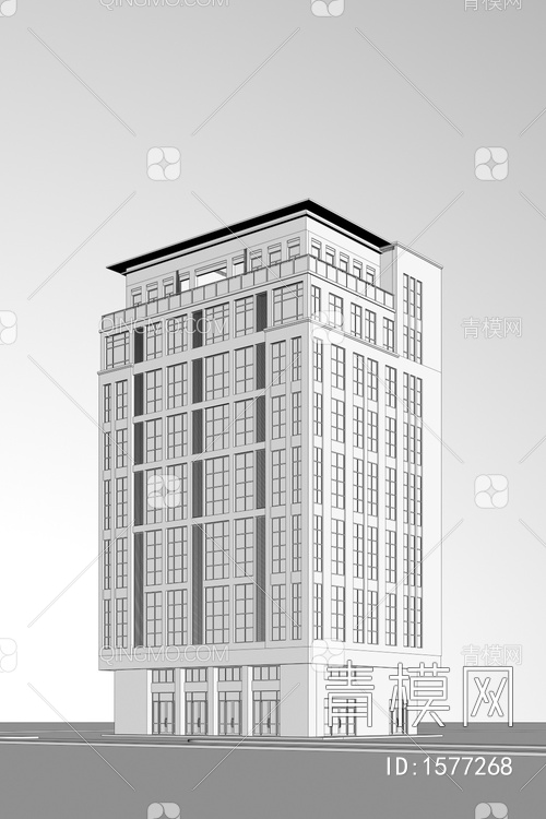 公寓住宅楼3D模型下载【ID:1577268】