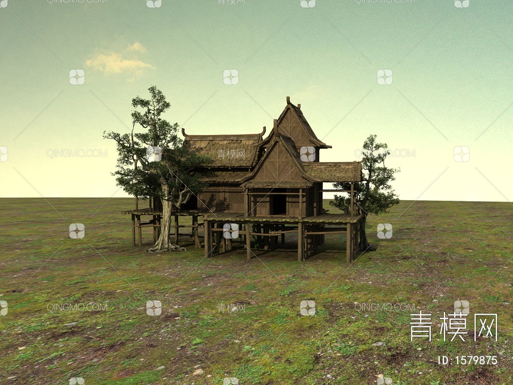 老房子3D模型下载【ID:1579875】