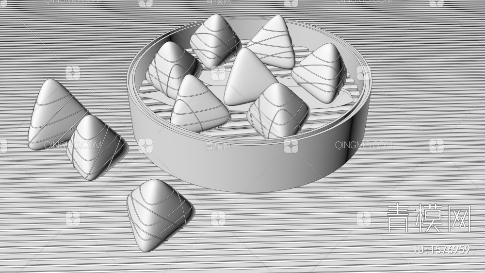 粽子3D模型下载【ID:1576959】