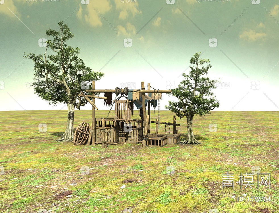 破旧房子3D模型下载【ID:1579704】