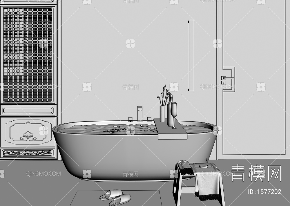 浴缸3D模型下载【ID:1577202】