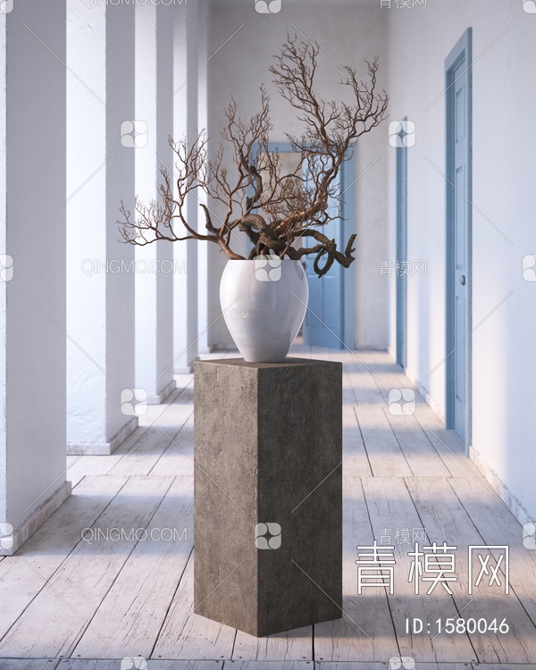 树枝 盆景3D模型下载【ID:1580046】