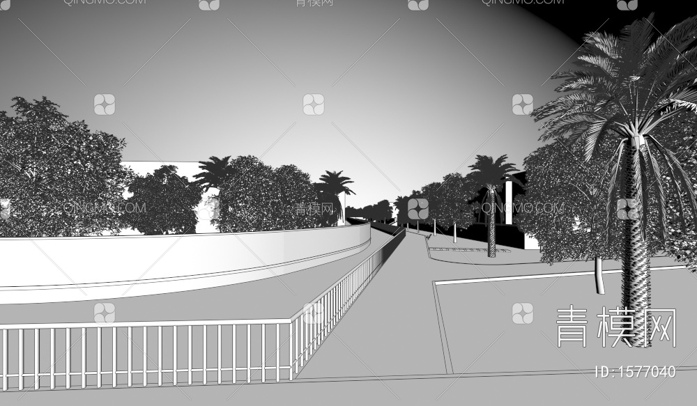 道路景观3D模型下载【ID:1577040】