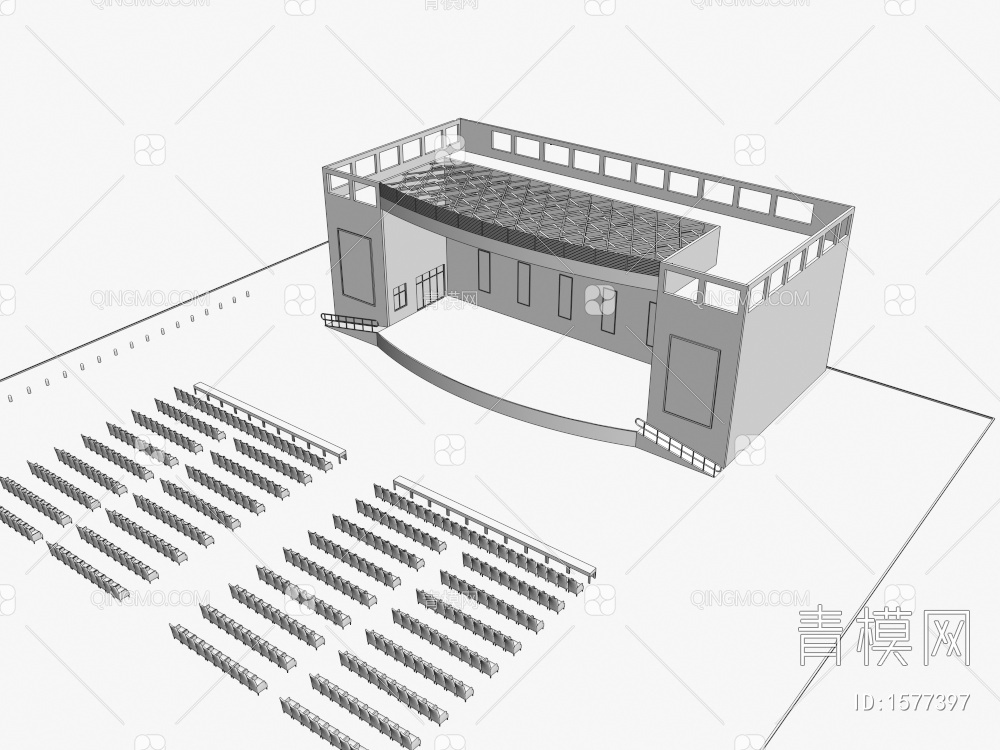 舞台建筑3D模型下载【ID:1577397】
