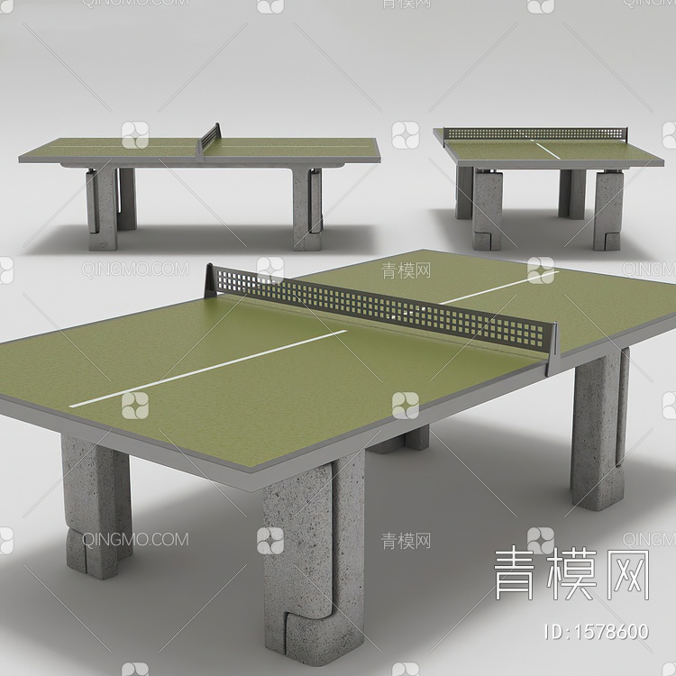 乒乓球桌3D模型下载【ID:1578600】