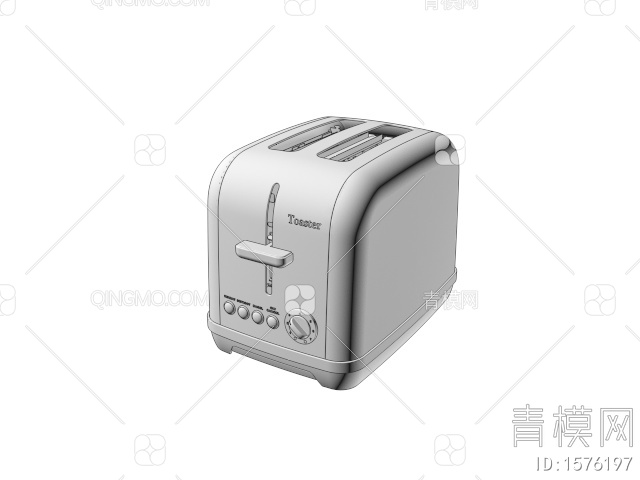 厨房家电 多士炉面包机3D模型下载【ID:1576197】