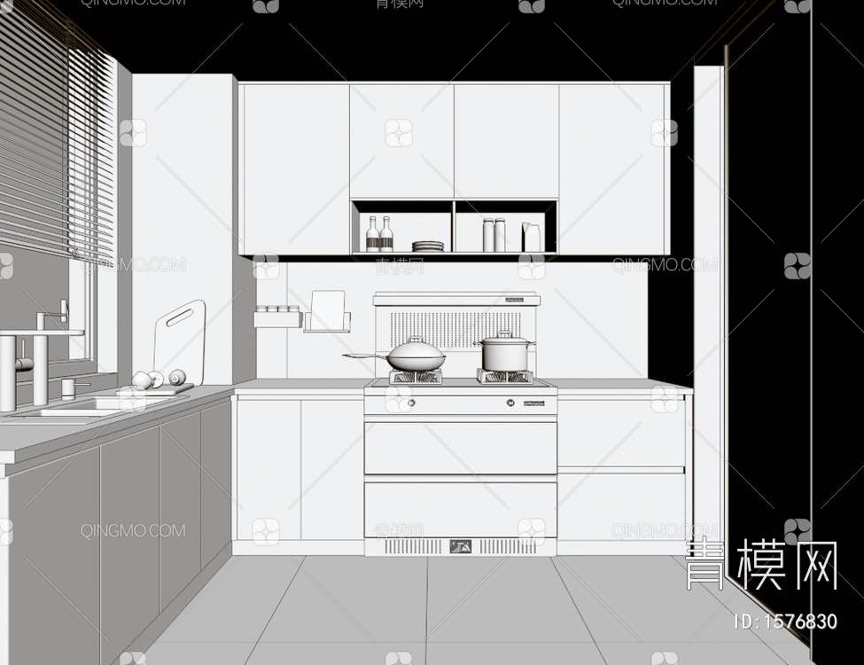 厨房3D模型下载【ID:1576830】