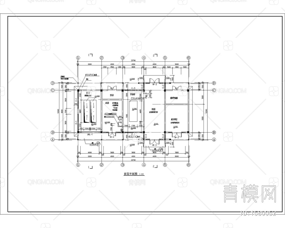 4s店建筑图cad图【ID:1580052】