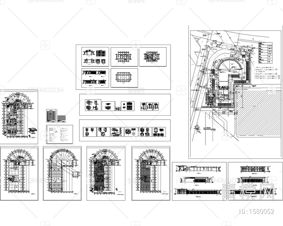 4s店建筑图cad图【ID:1580052】