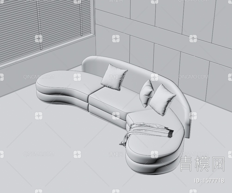 多人沙发3D模型下载【ID:1577718】