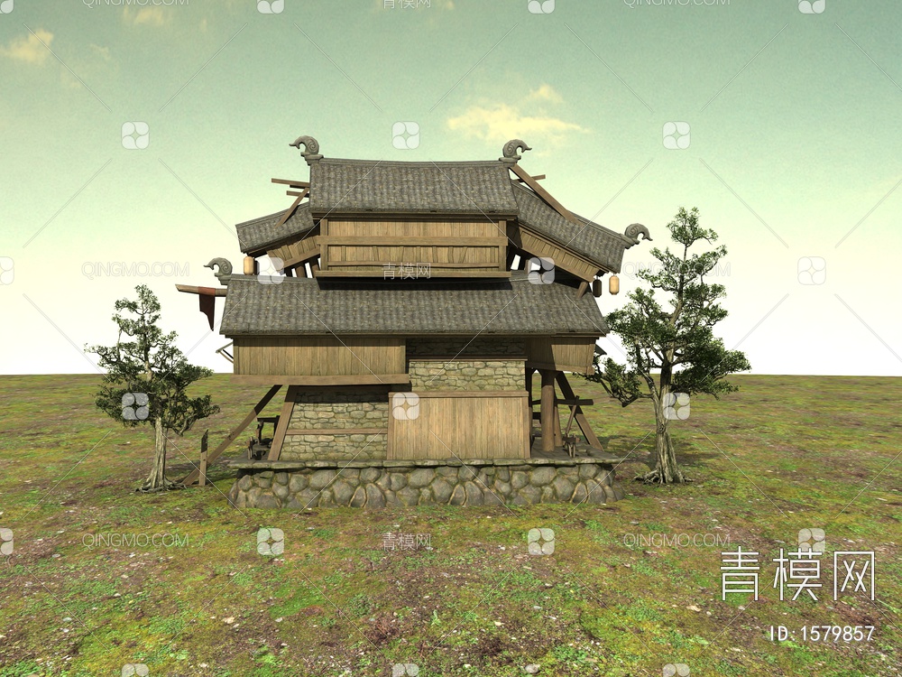 老房子3D模型下载【ID:1579857】