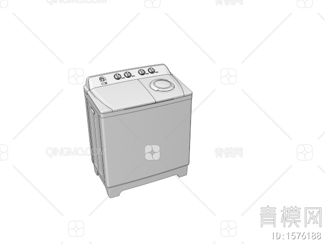 生活家电 洗衣机3D模型下载【ID:1576188】