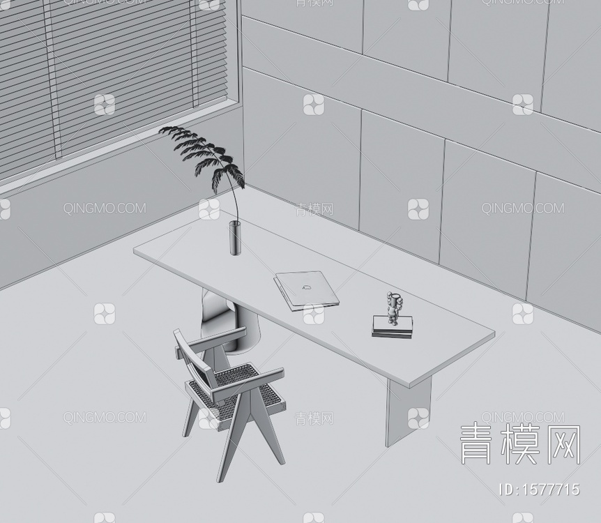 书桌椅3D模型下载【ID:1577715】