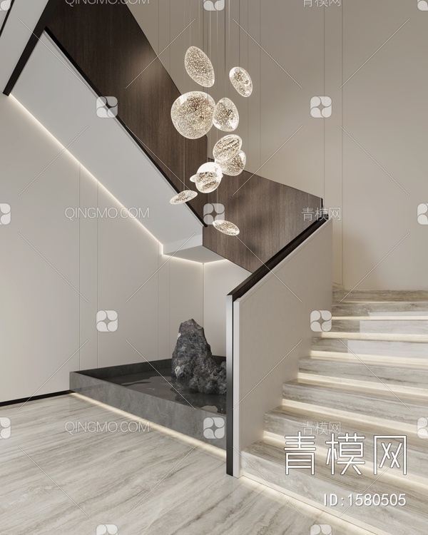 楼梯间3D模型下载【ID:1580505】