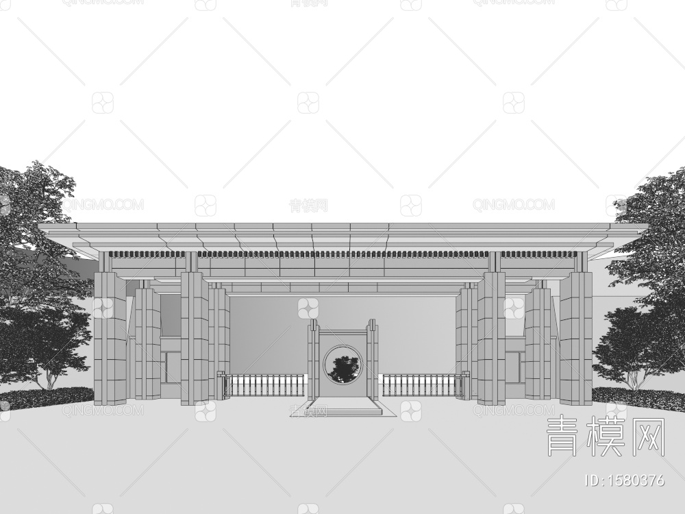 美好家园大门3D模型下载【ID:1580376】