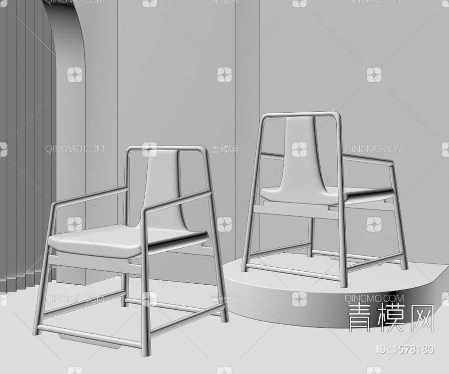 单椅3D模型下载【ID:1578180】