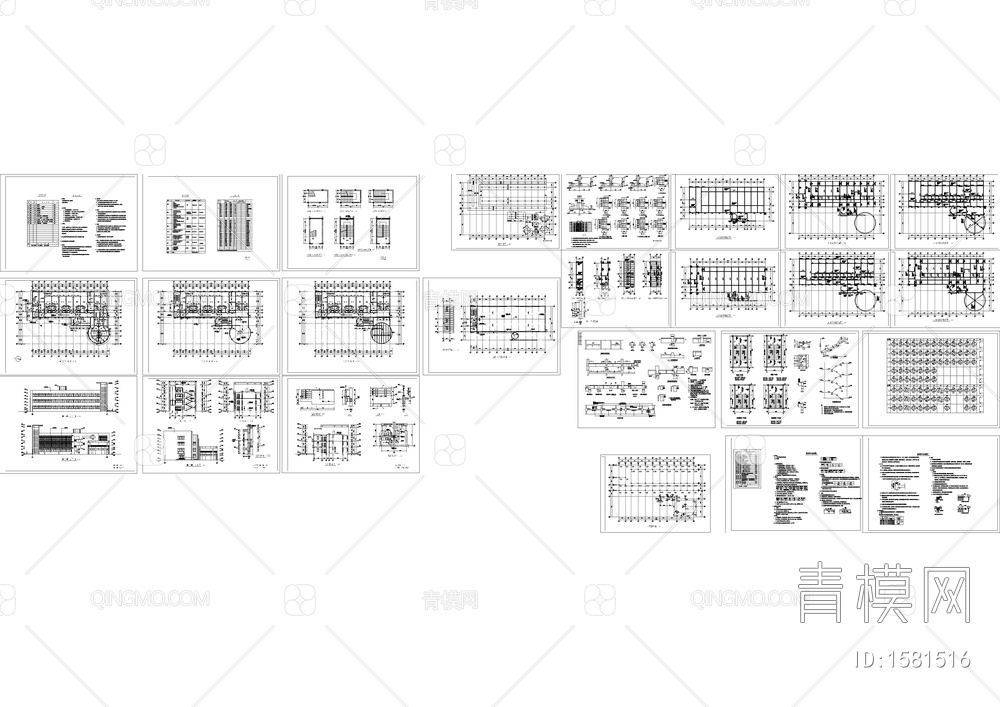 传染病房楼全套建筑结构图【ID:1581516】