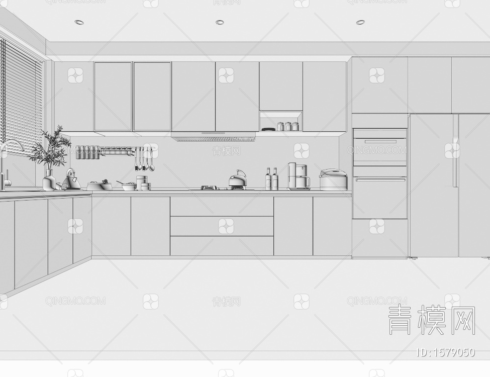 厨房3D模型下载【ID:1579050】