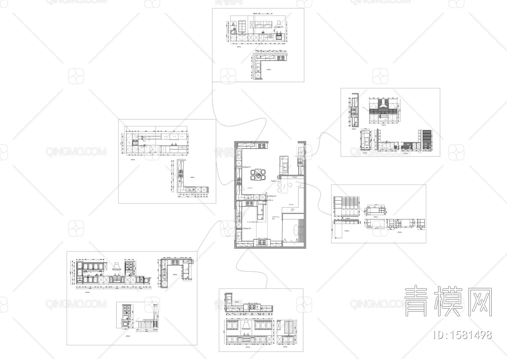 橱柜展厅专卖店全套装修图【ID:1581498】