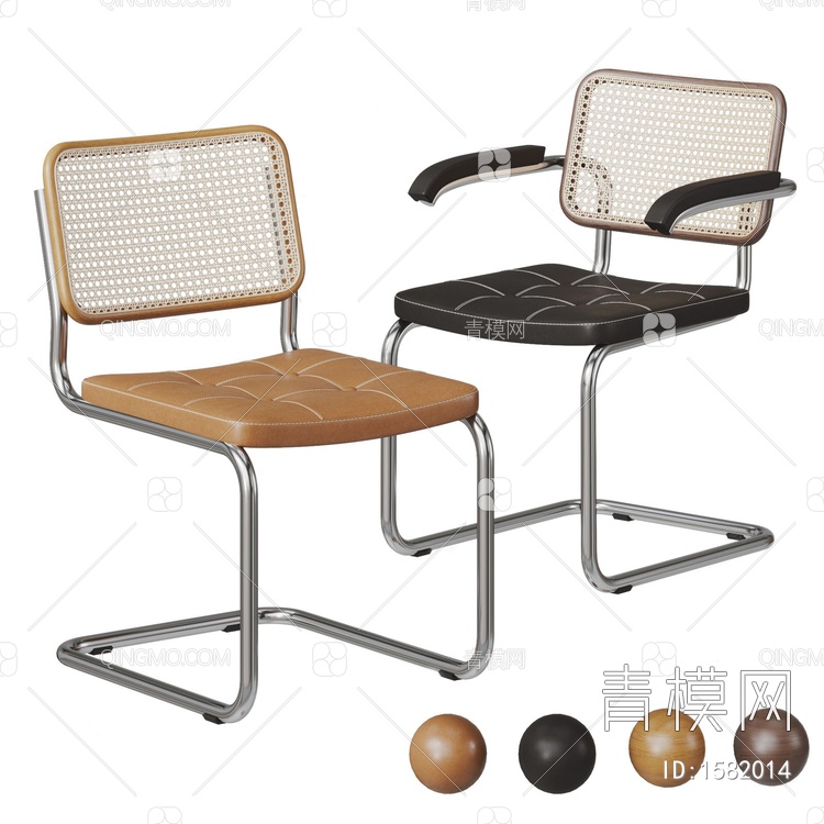 椅子 餐椅3D模型下载【ID:1582014】