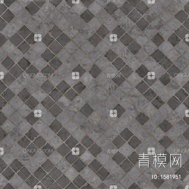 高清室外地面瓷砖石材地砖广场砖贴图下载【ID:1581951】