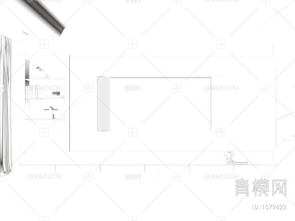 电视背景墙3D模型下载【ID:1579422】