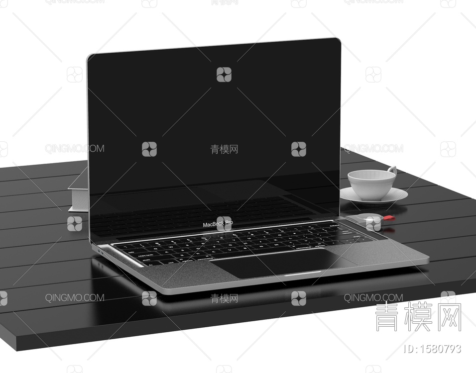 数码电子产品 笔记本电脑U盘3D模型下载【ID:1580793】