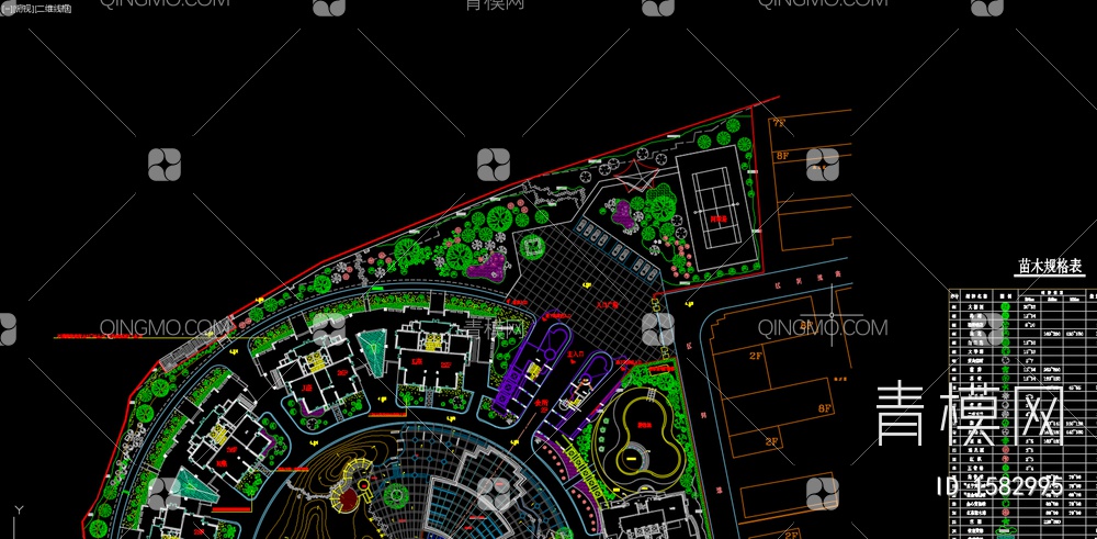 小区种植设计方案【ID:1582995】