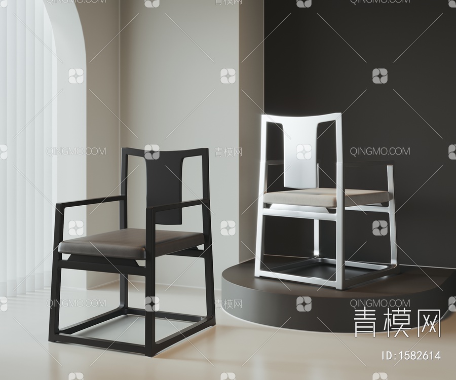 单椅3D模型下载【ID:1582614】