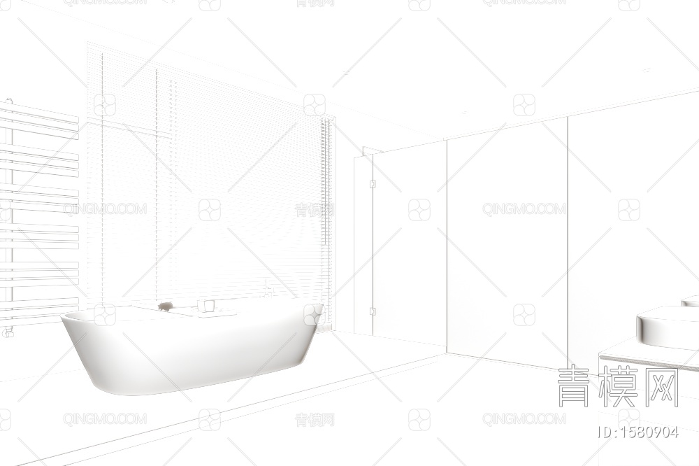 卫浴卫生间3D模型下载【ID:1580904】